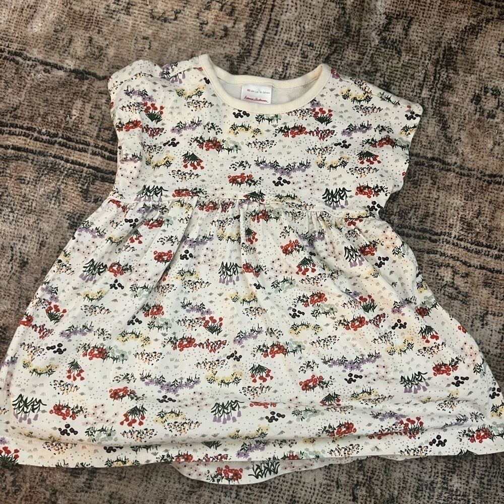 Hanna Andersson Floral Patterned Dress 18-24 Months